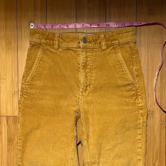 Everlane Corduroy Straight Leg Crop Pant Golden Brown Size 0 - Picture 13 of 15